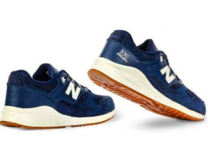 Кроссовки New Balance 530 мужские темно-синие с белым - фото сзади