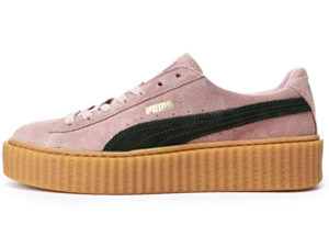 Кроссовки Puma by Rihanna Creeper женские розовые с черным - фото слева