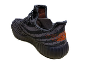 Adidas Yeezy Boost 350 серые с оранжевым