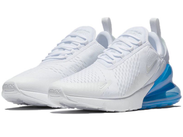 Nike Air Max 270 белые с голубым (35-40)