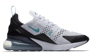 Nike Air Max 270 бело-черно-зеленые (35-44)