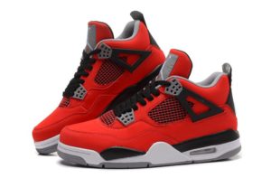 Nike Air Jordan 4 красные (40-46)