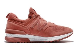 NEW BALANCE 574 замша сетка красные (36-40)