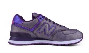 New Balance 574 серебро с фиолетовым 35-40