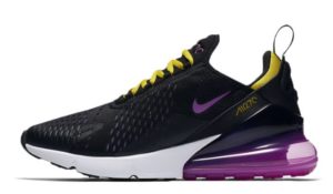 Nike Air Max 270 черные с фиолетовым (35-40)