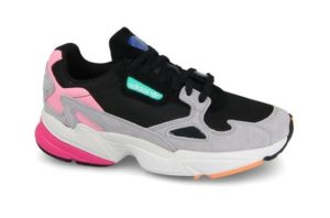 Кроссовки Adidas Falcon серые с розовым (35-39)