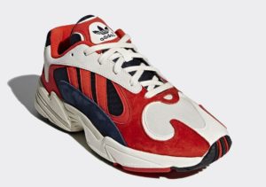 Кроссовки Аdidas Originals Yung-1 белые с красным и синим (35-44)