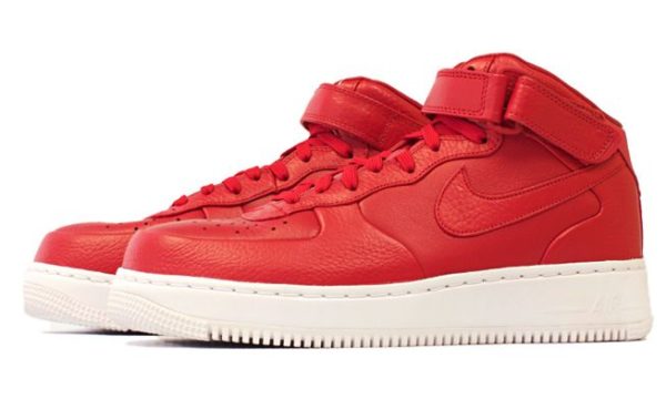 Nike Air Force 1 Lab mid красные (35-44)