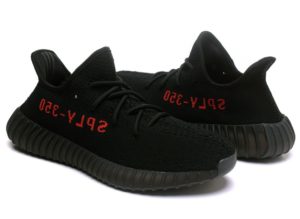 Adidas Yeezy Boost 350 V2 черные с красным (35-44)