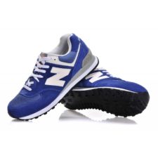 NEW BALANCE 574 замша синий с белым (35-39)