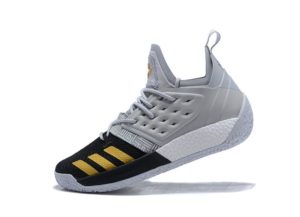 Adidas Harden Vol.2 серые с черным и золотым (40-45)