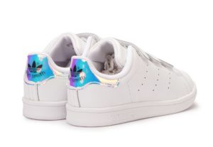 Adidas Stan Smith CF белые с серебряным (35-39)