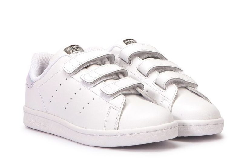 Adidas Stan Smith CF белые с серебряным (35-39)