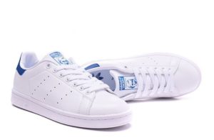 Adidas Stan Smith белые с синим (35-44)