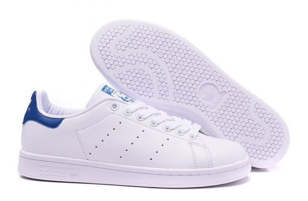 Adidas Stan Smith белые с синим (35-44)