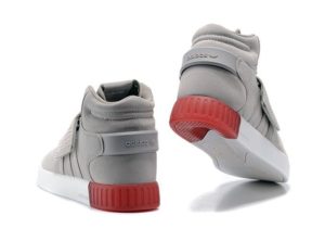 Adidas Tubular Invader Strap серые с красным (40-44)