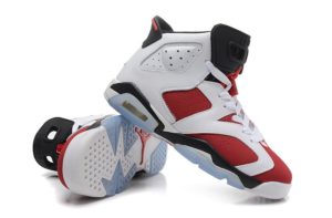 Air Jordan 6 Retro белые с красным (35-44)