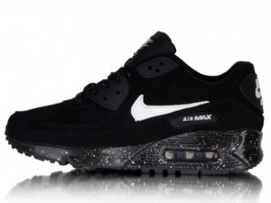 Nike Air Max 90 черные с белым (35-45)