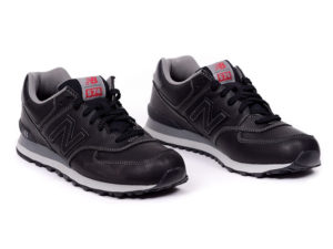 New Balance 574 кожаные черные (40-45)