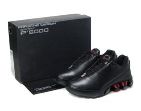 Adidas Porsche Design bounce run P5000 black чёрно-красные (39-44)