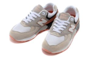 New Balance 999 "Cherry Blossom" серые с белым и оранжевым (36-40)