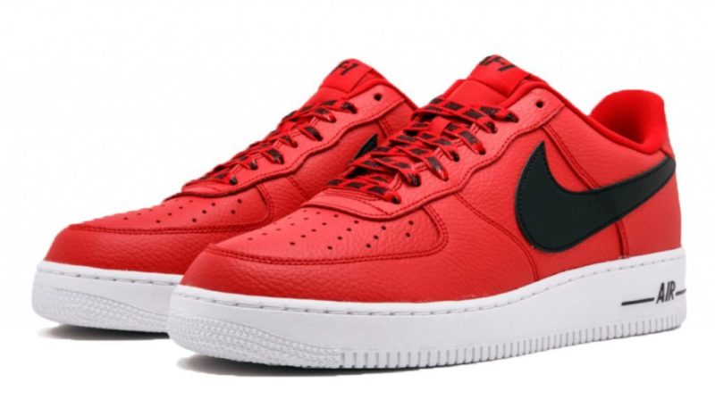 Nike Air Force 1 LV8 NBA красные с черным (35-44)