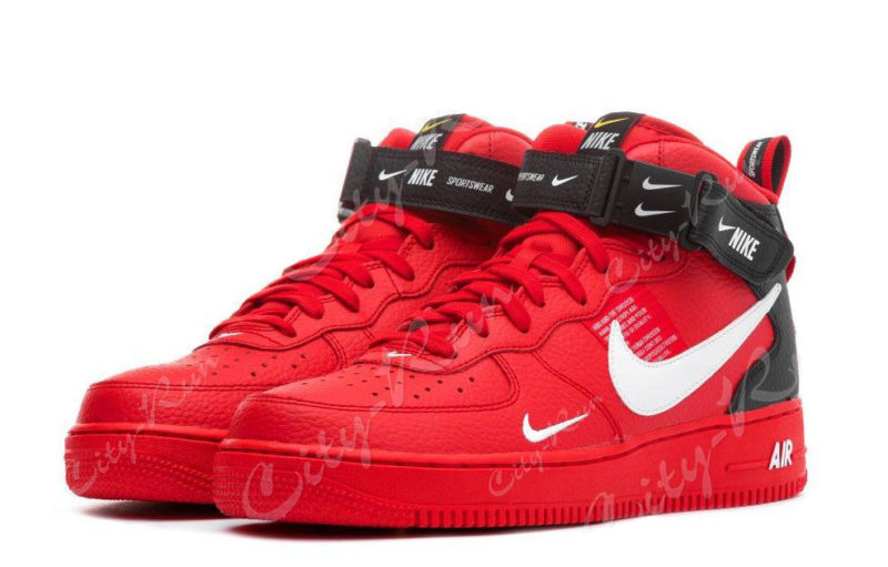 Nike Air Force 1 LV8 Utility Mid красные (35-44)