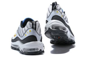 Nike Air Max 98 белые с синим и черным (40-44)