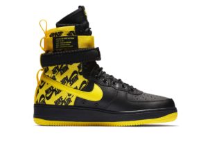 Nike Air Force 1 SF Mid черно-желтые (40-44)