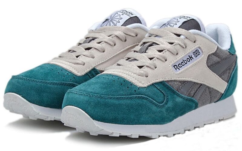 Reebok Classic зеленые с серым (35-39)