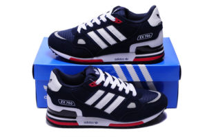 Adidas ZX 750 синие с белым и красным (40-44). Адидас zx 750