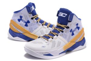 Under Armour Curry 2 белые с синим и золотым (40-45)