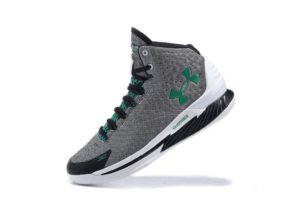 Under Armour Curry One серые с зеленым (40-44)