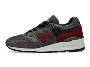 Кроссовки New Balance 997 темно-серые с красным (40-44)