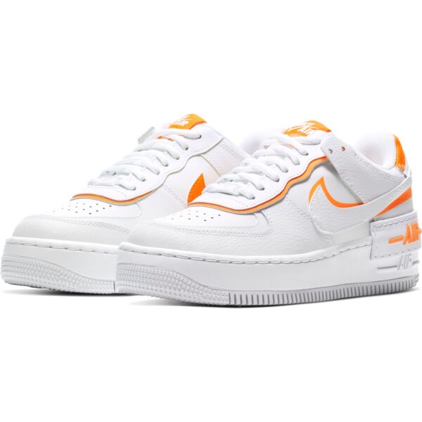 Nike Air Force 1 Shadow бело-оранжевые (35-39)