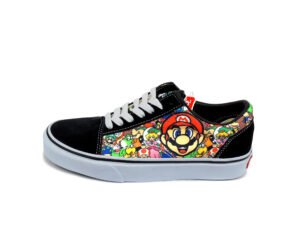 Vans Mario черные с белым (35-39)