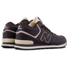 Зимние New Balance 574 Brown с мехом коричневые (40-45)