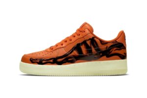 Nike Air Force 1 Skeleton оранжевые-скелет (40-44)