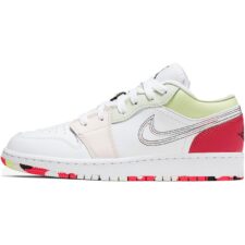 Nike Air Jordan 1 Low GS белые с розовым (35-39)