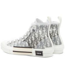 Dior B23 High Top logo Oblique белые мужские-женские (35-44)