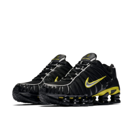 Nike Shox TL черные с желтым мужские (39-44)